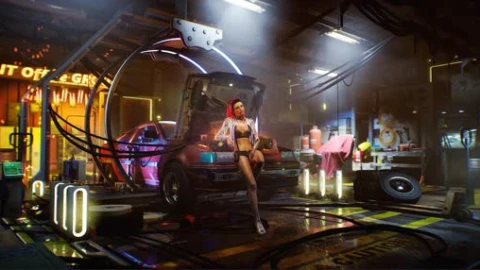 Cyberpunk 2077 Garage Lively Wallpaper - Free Live Wallpaper