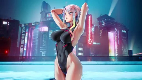 Lucy Swimsuit Edgerunners Wallpaper - Free Live Wallpaper
