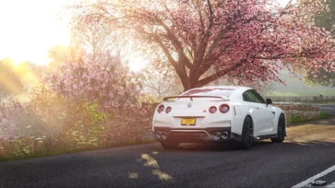 Nissan GTR 35 Sakura - Free Live Wallpaper