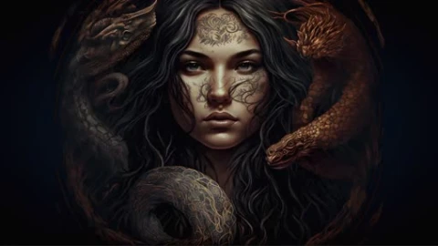 Face Snakes V2 Animation - Free Live Wallpaper