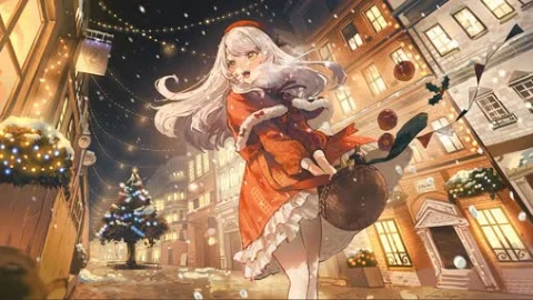 Anime Christmas Animation - Free Live Wallpaper