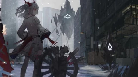 Arknights Snowy Nian Animation - Free Live Wallpaper