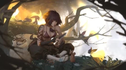 Tree House Mineko Lively Wallpaper - Free Live Wallpaper