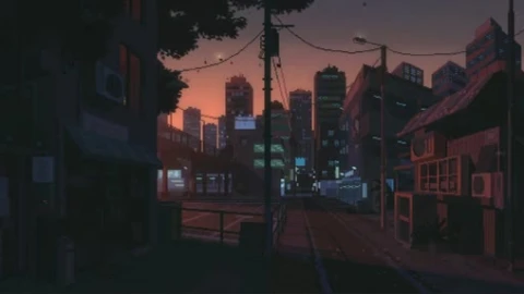 Pixel Art City Lively Wallpaper - Free Live Wallpaper