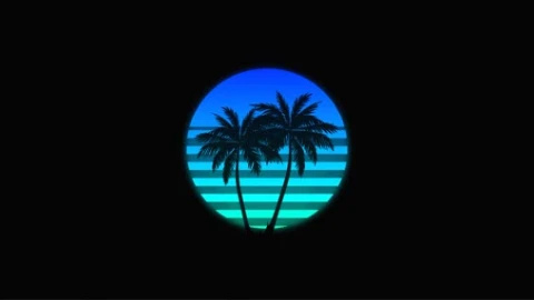 Synthwave Sunset - Free Live Wallpaper