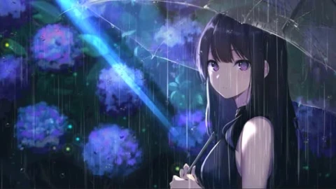 Anime Girl Flower Wallpaper Engine - Free Live Wallpaper