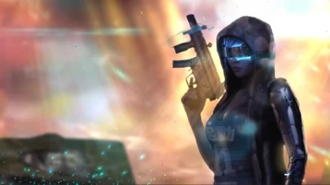 Cyber Girl In Hood Wallpaper Engine - Free Live Wallpaper