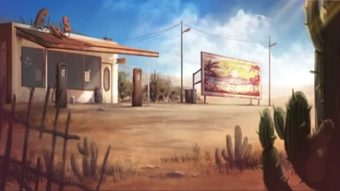 Desert Pitstop Wallpaper Engine - Free Live Wallpaper
