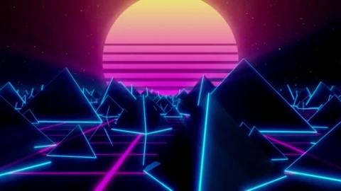 Synthwave 80S - Free Live Wallpaper