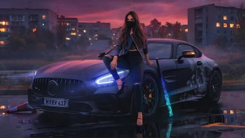 Mercedes AMG GT Lively Wallpaper - Free Live Wallpaper