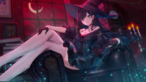 月下的凛夜 LIN in the Moonlight-幻塔 Tower of Fantasy 4K60FPS - Free Live Wallpaper