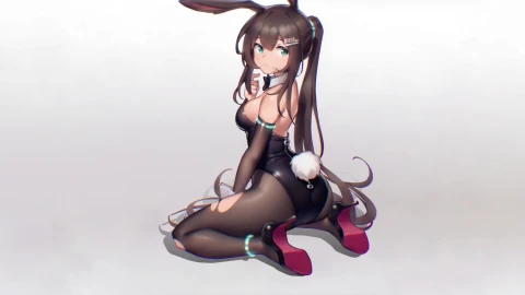 明日方舟 兔女郎阿米娅 4k60fps - Free Live Wallpaper