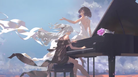 崩3：布洛妮娅+希儿 - Free Live Wallpaper