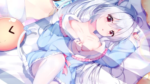 可爱的猫娘 Cute Neko Girl 4K60FPS - Free Live Wallpaper