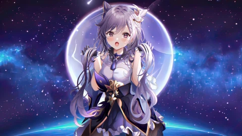 原神 流星刻晴 4K60fps - Free Live Wallpaper