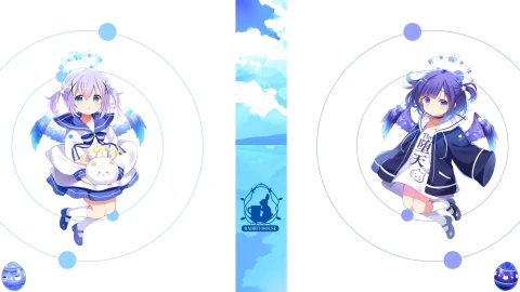 2022点兔愚人节 智乃+冬优 4K60FPS - Free Live Wallpaper