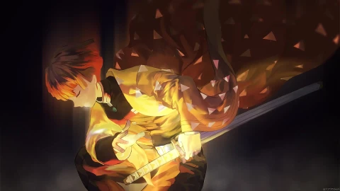 Zenitsu Agatsuma - Free Live Wallpaper