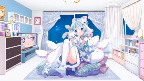 科学兔 Science Rabbit 4K60FPS - Free Live Wallpaper