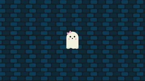 cute ghost - Free Live Wallpaper