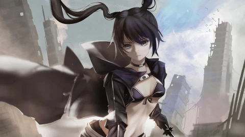 Black Rock Shooter Cybust PC - Free Live Wallpaper