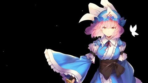 西行寺幽々子 saigyōji yuyuko 東方project - Free Live Wallpaper