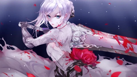 白雪と血の姫 シノアリスSINoALICE Snow White Blood Princess - Free Live Wallpaper