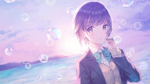 シャボン玉 - Free Live Wallpaper