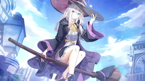 Wandering Witch The Journey of Elaina PC - Free Live Wallpaper