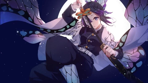 Shinobu Kocho 胡 蝶 しのぶ - Free Live Wallpaper