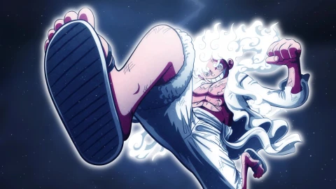 Luffy Gear 5 vs Kaido Gigant Cybust PC - Free Live Wallpaper