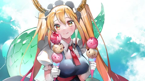 Kobayashisan Chi no Maid Dragon Tohru Cybust PC - Free Live Wallpaper