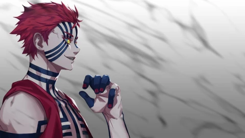 Kimetsu no Yaiba Akaza 猗 窩 座 PC - Free Live Wallpaper