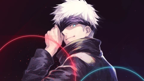 Gojo satoru red blue PC - Free Live Wallpaper