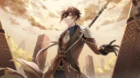 Genshin Impact Zhong Li PC - Free Live Wallpaper