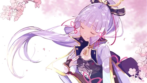 Genshin Impact Kamisato Ayaka Cybust PC - Free Live Wallpaper