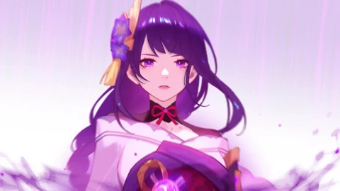 Genshin Impact Baal White PC 1 - Free Live Wallpaper