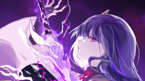 Genshin Impact Baal raiden shogun 2 PC - Free Live Wallpaper