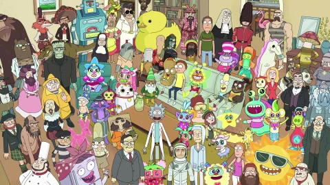Rick & Morty Friends - Free Live Wallpaper
