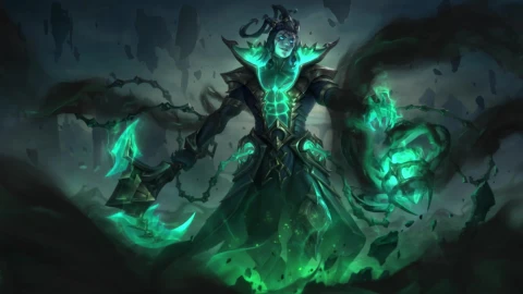 unbound thresh animated splash art 1080p 60fps - Free Live Wallpaper