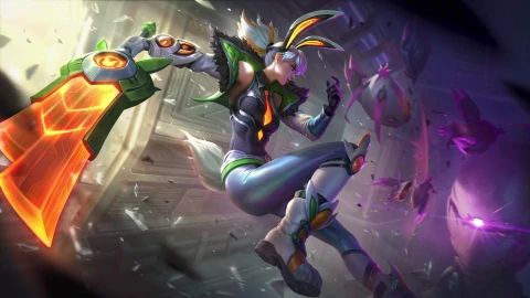 Battle Bunny Prime Riven - Free Live Wallpaper