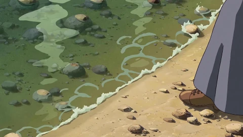 WavesGhibli W2xEX VFI mp4 2x RIFE RIFE40 120fps waifu2x 3840x2160 mp4 - Free Live Wallpaper