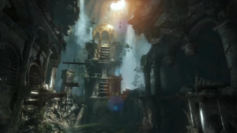 rise of the tomb raider sacred city 3440x1440 posterized - Free Live Wallpaper