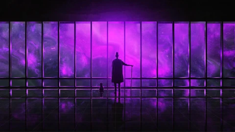 Watching The Universe purple Live Wallpaper - Free Live Wallpaper