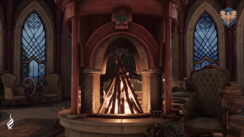 Ravenclaw Fireplace - Free Live Wallpaper