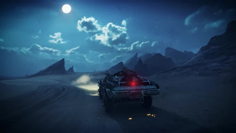 Mad Max 하얀 달빛 아래에서 4K - Free Live Wallpaper
