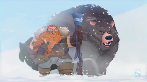 dwarf and bear wallpaper mini redux - Free Live Wallpaper