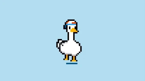 pato bailando pixeliado - Free Live Wallpaper