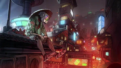 STRAY chill animation Cool Down OST 1 - Free Live Wallpaper