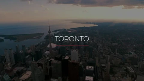 Toronto, Canada 🇨🇦 - by drone [4K] - Free Live Wallpaper