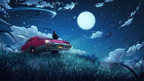 Moonlight Drive - Free Live Wallpaper